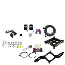 Load image into Gallery viewer, Nitrous Express 4150 Single Entry Billet Crossbar Nitrous Plate Kit (50-300HP) w/o Bottle - Side View