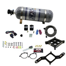 Load image into Gallery viewer, Nitrous Express 4150 Single Entry Billet Crossbar Nitrous Plate Kit (50-300HP) w/Composite Bottle - Main Product View