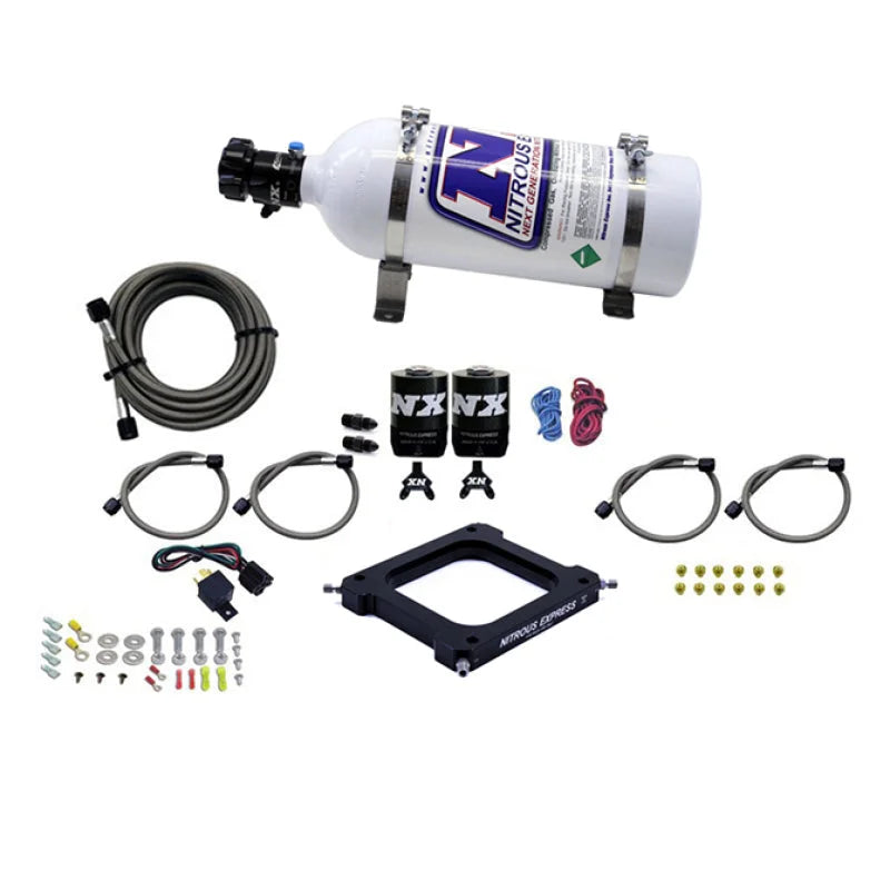 Nitrous Express 4500 Assassin Plate Stage 6 Nitrous Kit (50-300HP) w/5lb Bottle - Main Product View