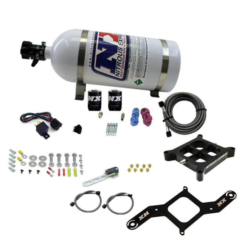 Nitrous Express 4500 Covert Crossbar Plate System Pro Power 100-500HP (10lb Bottle) - Main Product View