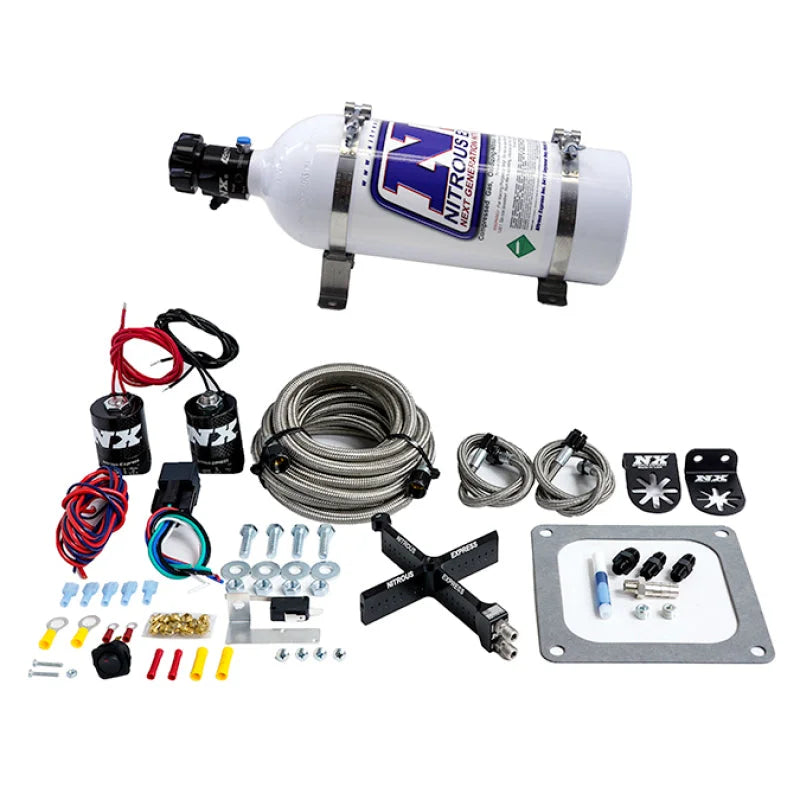 Nitrous Express 4500 Covert Crossbar Plate System Stage 6 50-300HP (5lb Bottle) - Main Product View