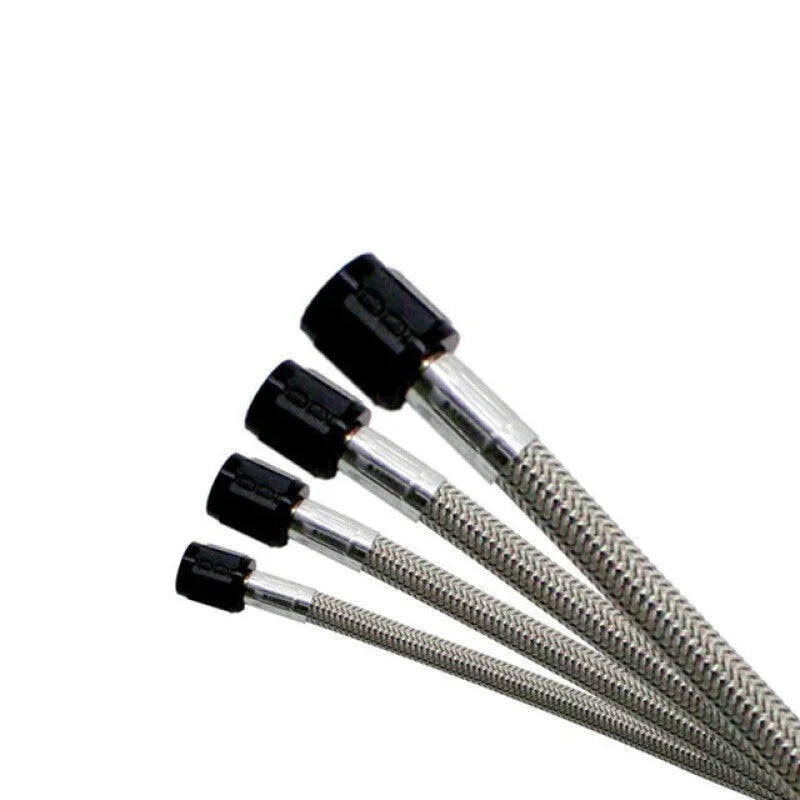 Nitrous Express -4AN SS Braided SHO Hose 12.5in - Black