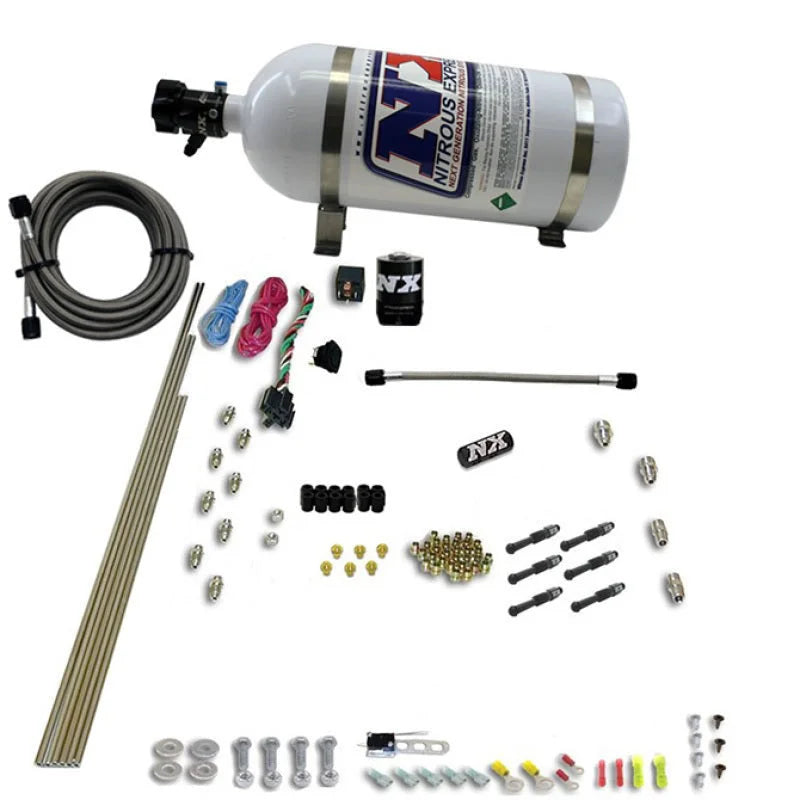Nitrous Express 6 Cyl Dry Direct Port Nitrous Kit w/ 12lb Bottle - Main Product View
