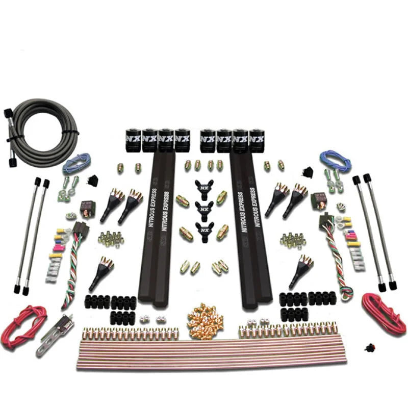 Nitrous Express 6 Cyl SX2 Dual Stage Nozzle Nitrous Kit (150-750HP) w/o Bottle - Main Product View