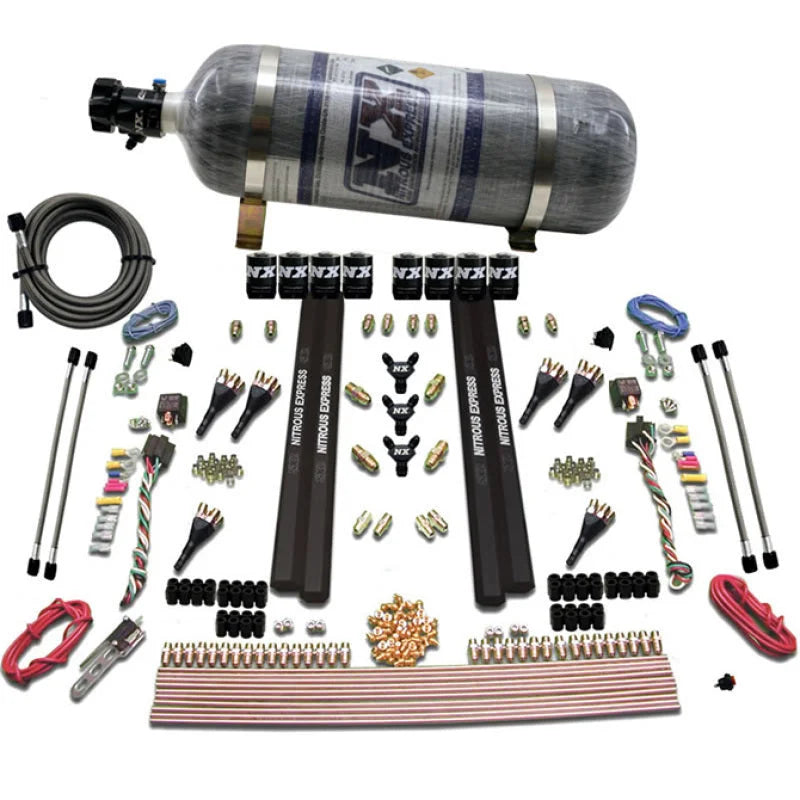 Nitrous Express 6 Cyl SX2 Dual Stage Nozzle Nitrous Kit w/12lb Bottle - Installation View