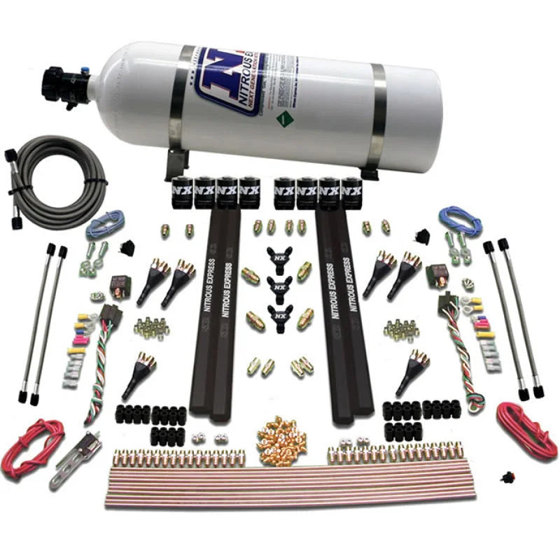 Nitrous Express 6 Cyl SX2 Dual Stage Nozzle Nitrous Kit w/15lb Bottle - Installation View