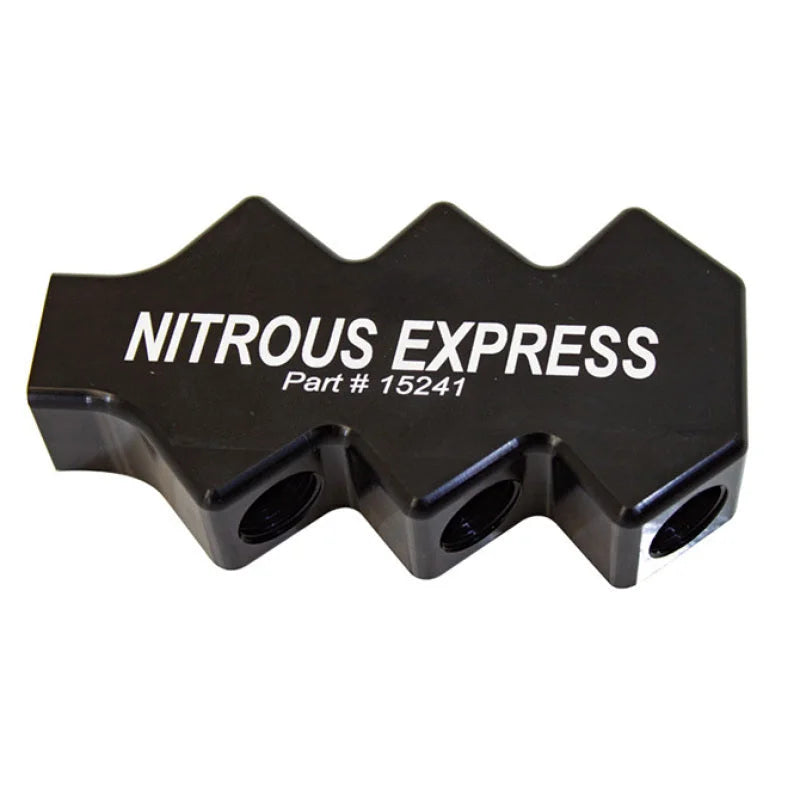 Nitrous Express 6 Port Distribution Block - Side View