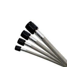 Load image into Gallery viewer, Nitrous Express 6AN 10ft Stainless Steel Braided Hose - Black - Back View