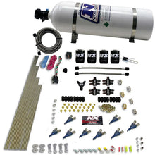 Load image into Gallery viewer, Nitrous Express 8 Cyl Alcohol Nitrous Kit (250-550HP) w/15lb Bottle - Side View