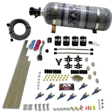 Load image into Gallery viewer, Nitrous Express 8 Cyl Alcohol Nitrous Kit (250-550HP) w/Composite Bottle - Side View