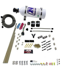 Load image into Gallery viewer, Nitrous Express 8 Cyl Dry Direct Port 2 Solenoids Nitrous Kit (200-600HP) w/5lb Bottle - Side View