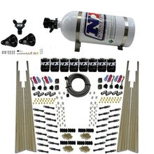 Load image into Gallery viewer, Nitrous Express 8 Cyl Dry Direct Port Four Stage 8 Solenoids Nitrous Kit (200-600HP) w/10lb Bottle - Back View