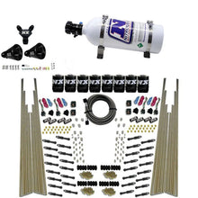 Load image into Gallery viewer, Nitrous Express 8 Cyl Dry Direct Port Four Stage 8 Solenoids Nitrous Kit (200-600HP) w/5lb Bottle - Main Product View