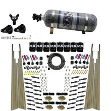Load image into Gallery viewer, Nitrous Express 8 Cyl Dry Direct Port Four Stage 8 Solenoids Nitrous Kit (200-600HP) w/Comp Bottle - Main Product View