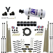 Load image into Gallery viewer, Nitrous Express 8 Cyl Dry Direct Port Three Stage 6 Solenoids Nitrous Kit (200-600HP) w/5lb Bottle - Main Product View