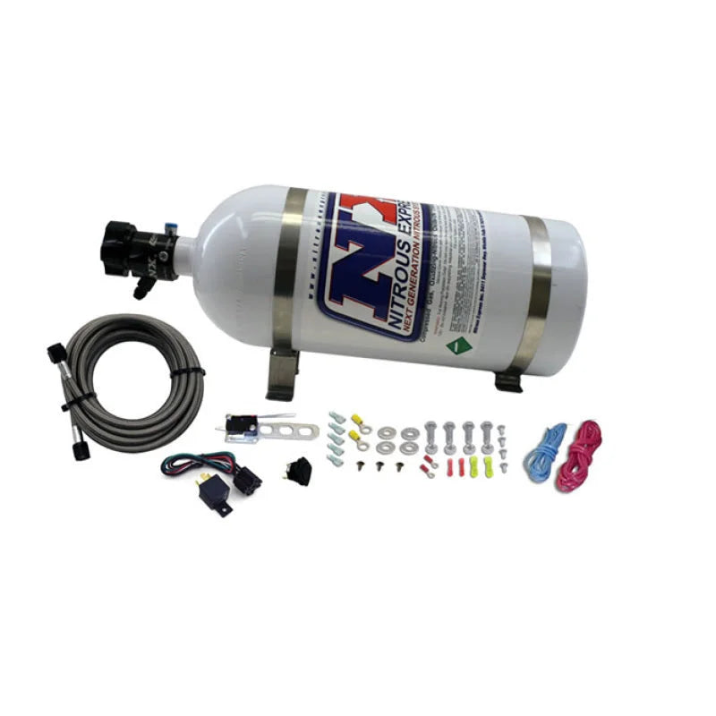 Nitrous Express 8 Cyl Nozzle System Complete (Incl 10lb Bottle Brackets Feedline & Elec) - Main Product View