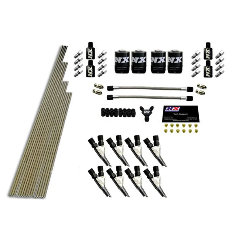 Nitrous Express 8 Cyl STD Nozzle Intake Plumbing Kit (Incl Hardware) - Main Product View
