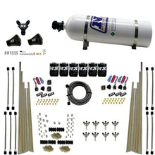 Load image into Gallery viewer, Nitrous Express 8 Cyl Triple-D Dry Direct Port 3 Stage Dry 6 Solenoids Nitrous Kit w/15lb Bottle - Side View