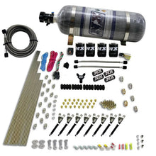 Load image into Gallery viewer, Nitrous Express 8 Cyl VXL Direct Port 4 Solenoids Nitrous Kit (200-500HP) w/12lb Bottle - Main Product View