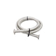 Load image into Gallery viewer, Nitrous Express 8AN Braided Stainless PTFE Hose - 5ft - Side View