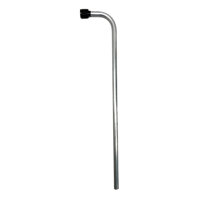 Nitrous Express 90 Degree Blow Down Tube Plumbing Kit (Nut/Sleeve/Alum Tubing) - Side View