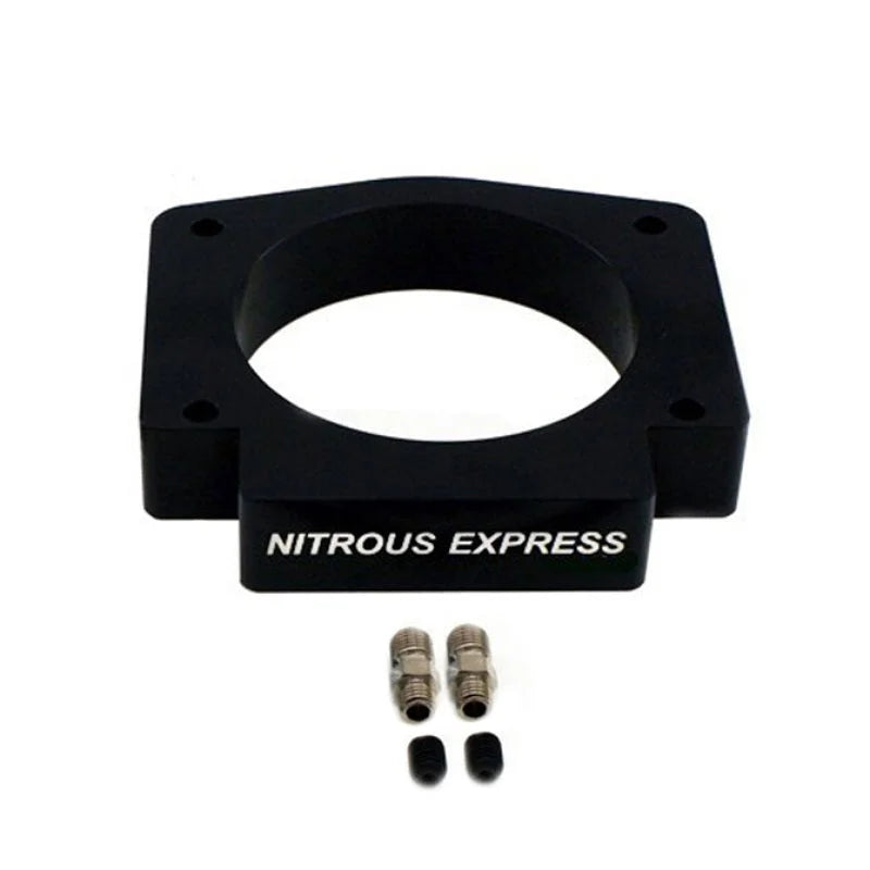 Nitrous Express 90mm 4 Bolt LS Nitrous Plate Only - Side View