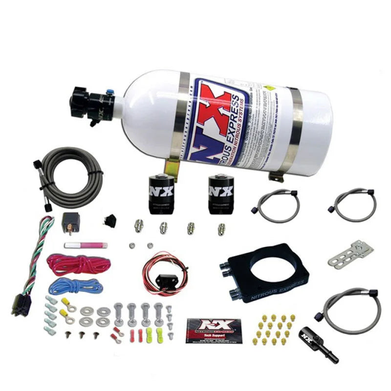 Nitrous Express 90mm Hemi Plate System (50-400hp) w/10lb Bottle - Main Product View