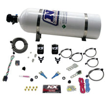 Load image into Gallery viewer, Nitrous Express 92-95 Dodge V8 TBI Dual Nozzle Nitrous Kit (50-125HP) w/15lb Bottle - Main Product View