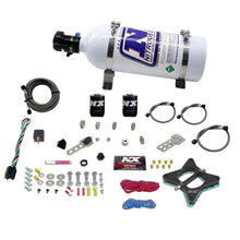 Load image into Gallery viewer, Nitrous Express 96-04 Ford Mustang 4.6L 2 Valve Nitrous Plate Kit w/5lb Bottle - Side View