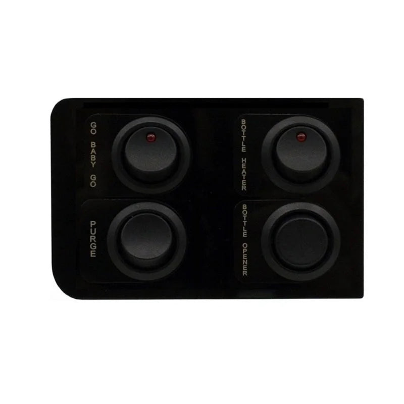 Nitrous Express 98-02 Chevrolet Camaro Custom Switch Panel - Back View