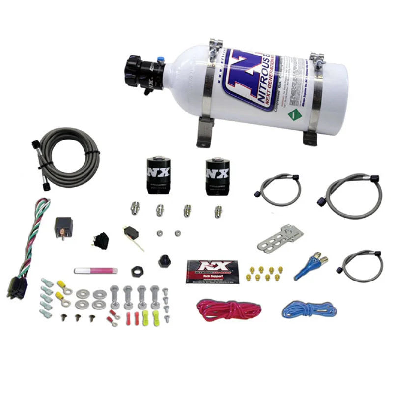 Nitrous Express All Dodge EFI Single Nozzle Nitrous Kit (35-150HP) w/5lb Bottle - Side View