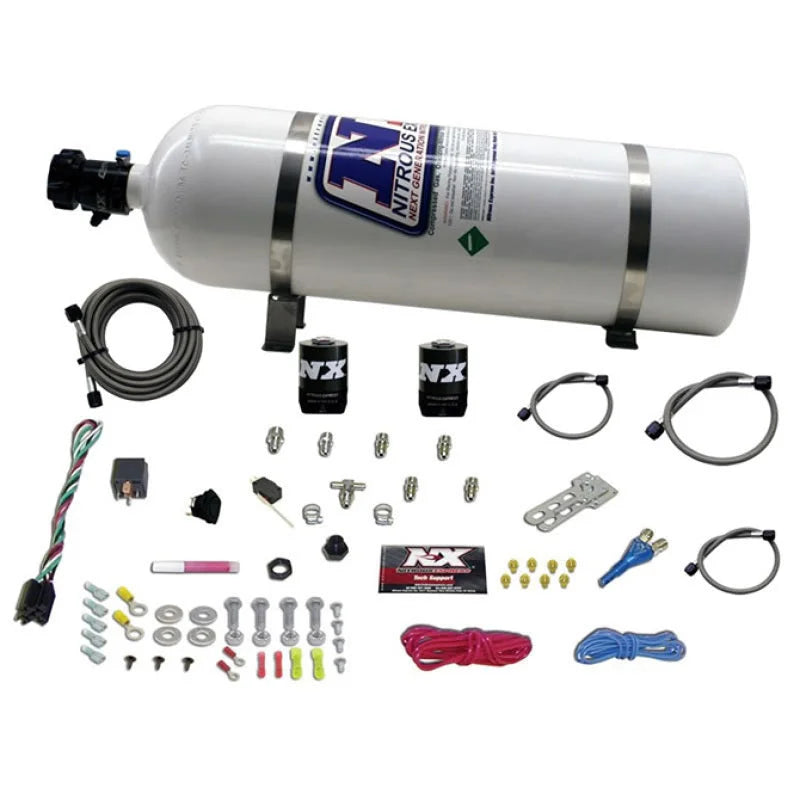 Nitrous Express All Sport Compact EFI Single Nozzle Nitrous Kit (35-50-75 HP) w/15lb Bottle - Main Product View