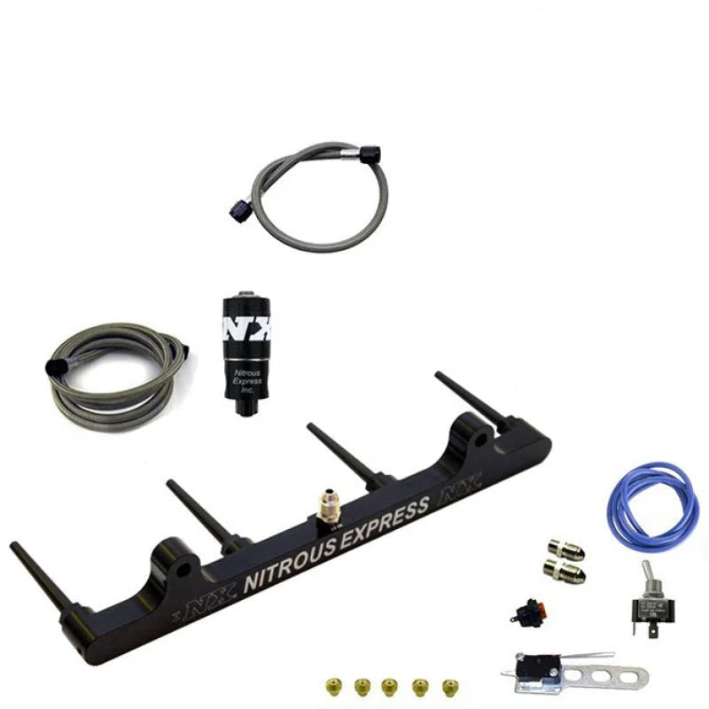 Nitrous Express Billet Spray Bar Nitrous Kit for Hayabusa w/o Bottle - Side View