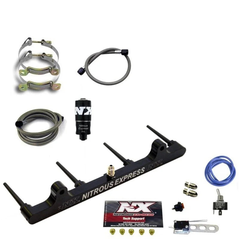 Nitrous Express Billet Spray Bar Nitrous Kit for Hayabusa w/o Bottle - Back View