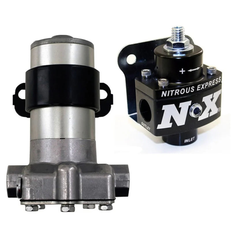 Nitrous Express Black Style Fuel Pump and Non Bypass Regulator Combo - Main Product View