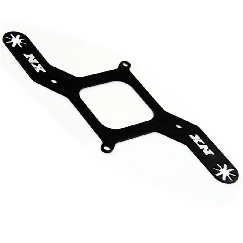 Nitrous Express Carb Plate Solenoid Bracket for 4150 - Side View