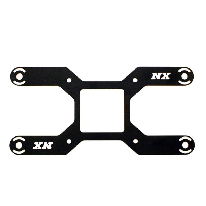 Nitrous Express Carb Plate Solenoid Bracket for 4150 (4 Solenoids) - Side View