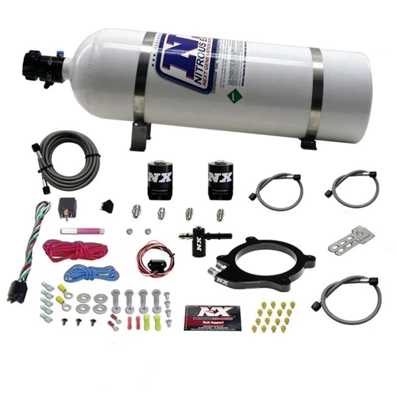 Nitrous Express Chevrolet Corvette/Camaro LT4 Supercharged 6.2L Nitrous Plate System w/15lb Bottle - Main Product View