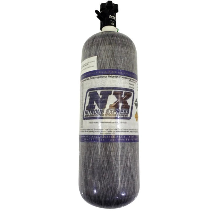 Nitrous Express Composite Bottle w/Lightning 500 Valve (6.79 Dia x 23.25 Tall) - Main Product View
