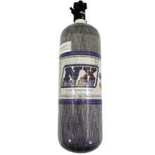 Load image into Gallery viewer, Nitrous Express Composite Bottle w/Lightning 500 Valve -6 Bottle Nipple (6.79 Dia. x 23.25 Tall) - Main Product View