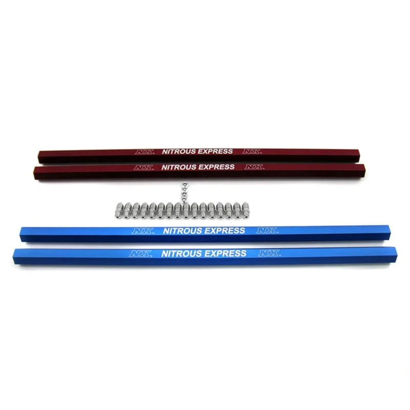 Nitrous Express Distribution Rail Kit (Double Hole Rails) - Side View