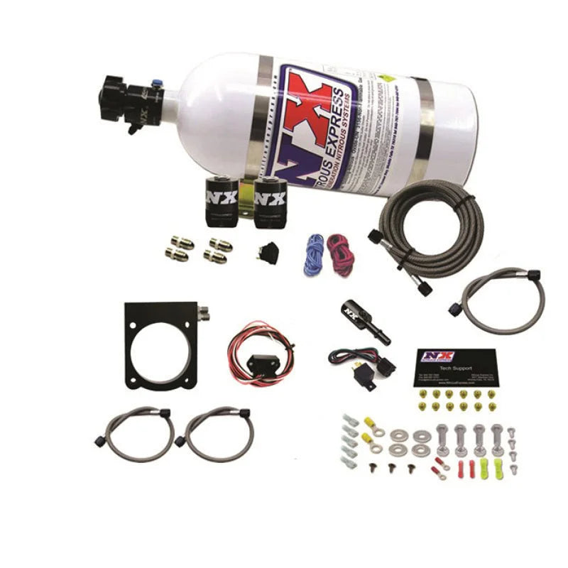 Nitrous Express Dodge 3.6L V6 Nitrous Plate Kit (50-200HP) w/10lb Bottle - Side View