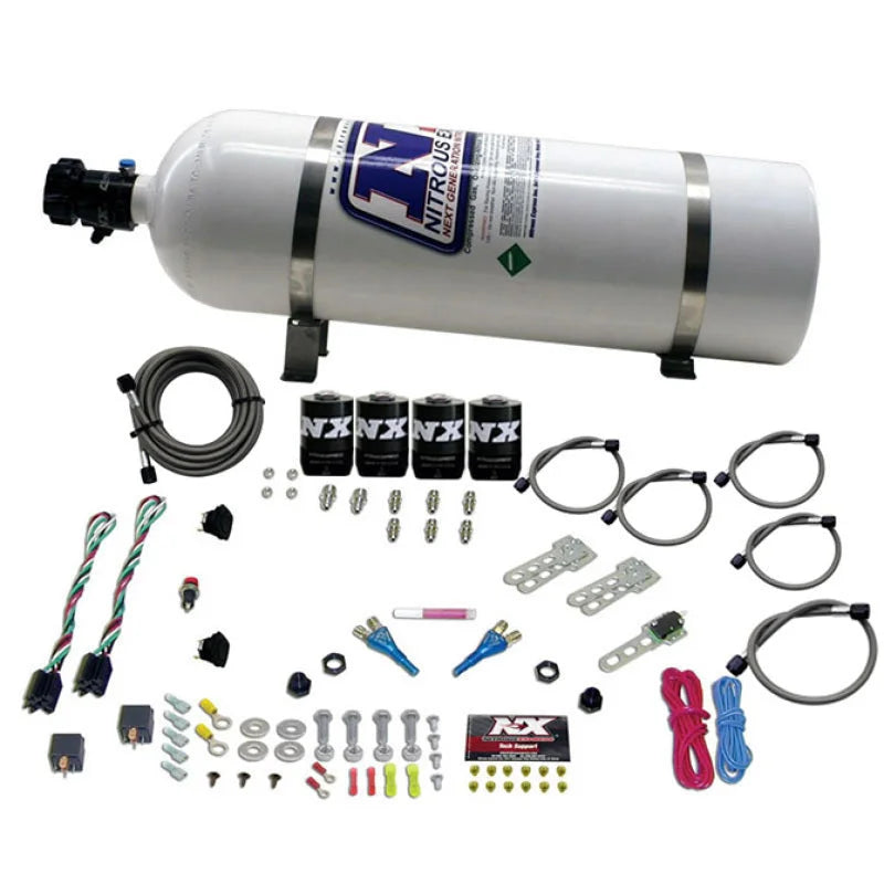 Nitrous Express Dodge EFI Dual Stage Nitrous Kit (50-150HP x 2) w/15lb Bottle - Main Product View