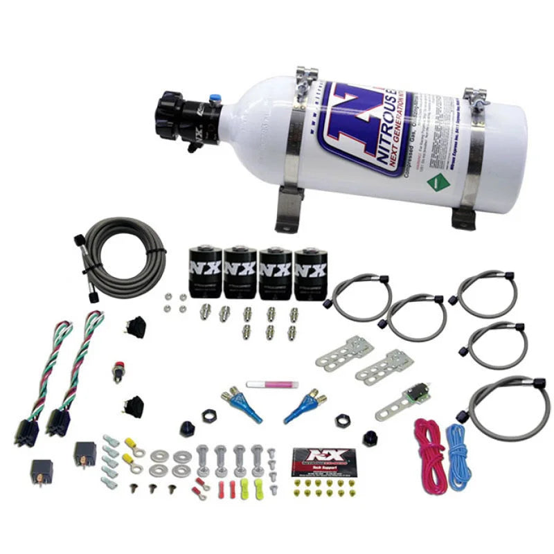 Nitrous Express Dodge EFI Dual Stage Nitrous Kit (50-150HP x 2) w/5lb Bottle - Side View