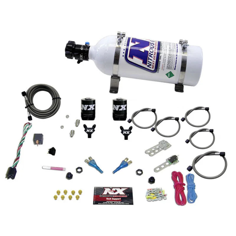 Nitrous Express Dodge EFI Full Race Dual Nozzle Nitrous Kit (100-300HP) w/5lb Bottle - Main Product View