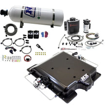 Load image into Gallery viewer, Nitrous Express Dodge Hellcat Supercharger Lid Nitrous/Water Injection Kit (100-400HP) w/15lb Bottle - Side View
