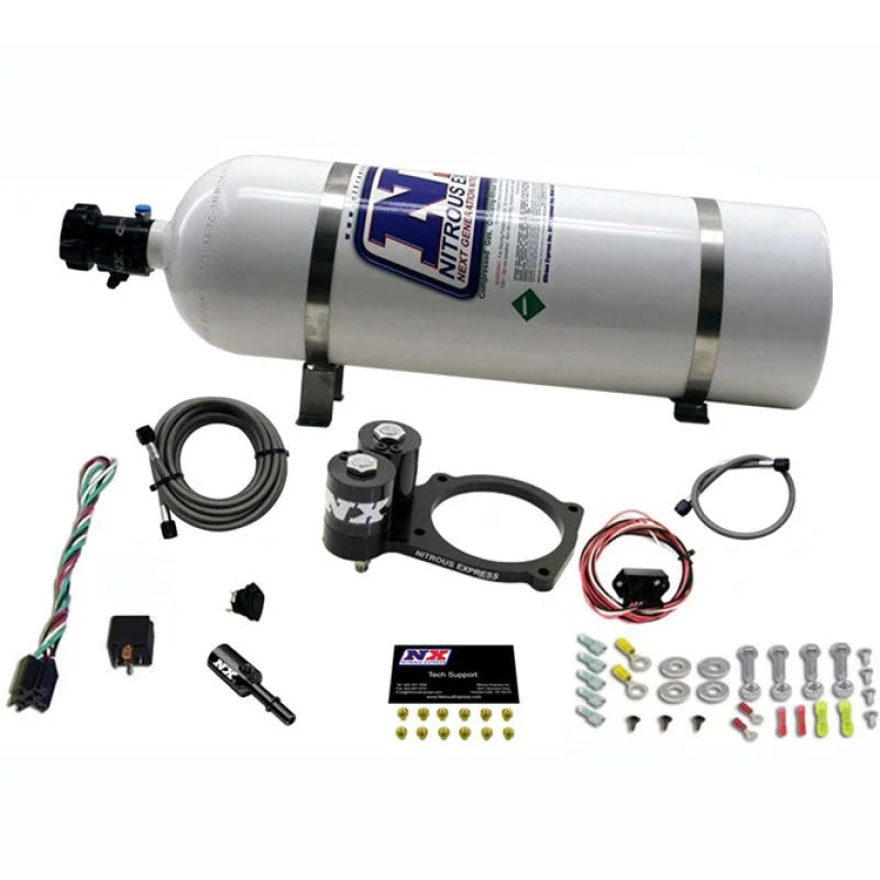 Nitrous Express Dodge Hellcat/Demon Nitrous Plate Kit w/15lb Bottle - Main Product View