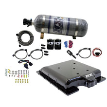 Load image into Gallery viewer, Nitrous Express Dodge Hellcat/Demon Supercharger Lid Nitrous Kit (100-400HP) w/12lb Bottle - Side View