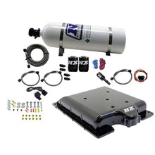 Load image into Gallery viewer, Nitrous Express Dodge Hellcat/Demon Supercharger Lid Nitrous Kit (100-400HP) w/15lb Bottle - Side View