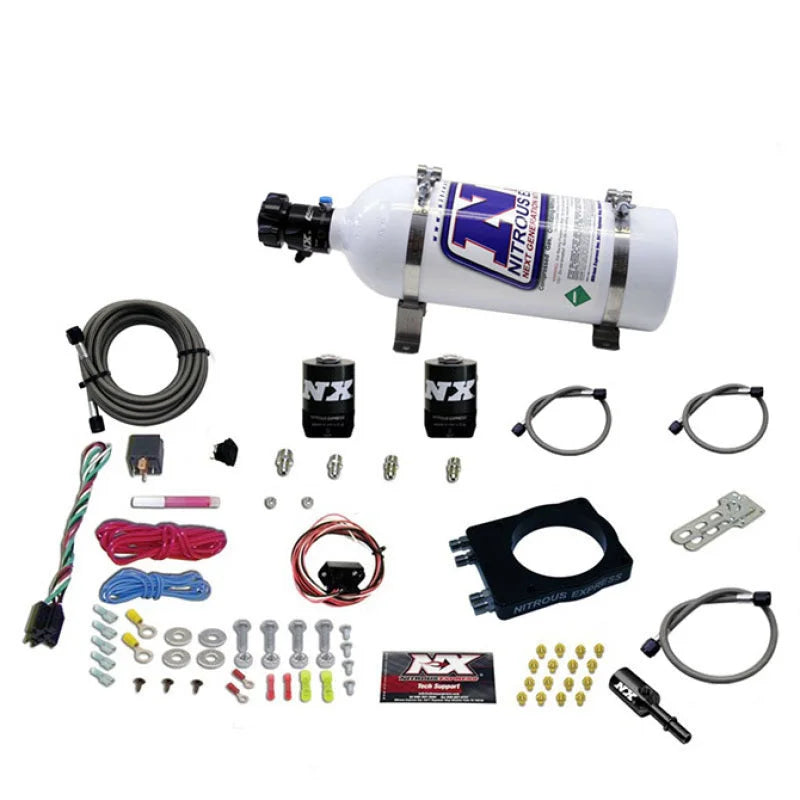 Nitrous Express Dodge Hemi Nitrous Plate Kit (50-400HP) w/5lb Bottle - Back View